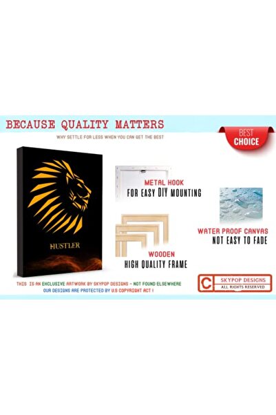 ALAYRA International تصاميم ألايرا: ٣ لوحات قماشية مؤطرة بتصميم الأسد والذئب ...