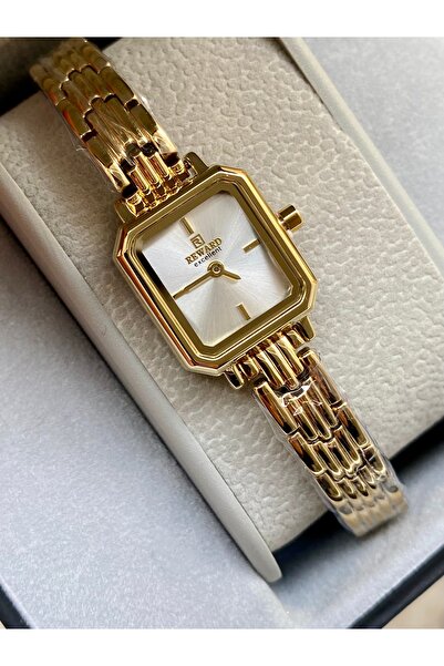 Reward ساعة يد نسائية أصلية مقاومة للماء لون ذهبي حزام فولاذي للموسم الجديد