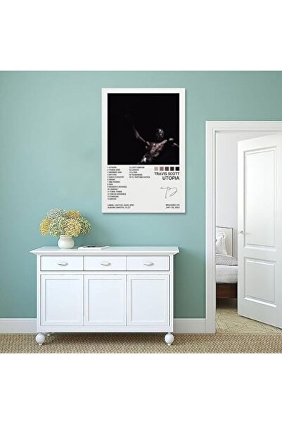 ALAYRA International ملصق ألايرا ترافيس سكوت غلاف ألبوم يوتوبيا ملصقات قماشية...