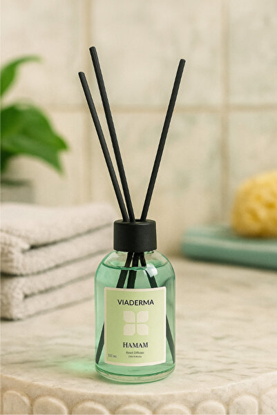 Viaderma Hamam Esansı Fiber Bambu Çubuklu Oda Kokusu - Geleneksel Ferahlık 100 ml