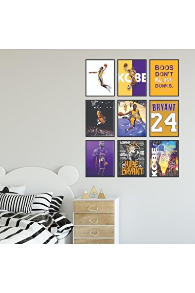 ALAYRA International ملصق ألايرا لكوبي براينت - ملصق كوبي، غرفة نوم براينت، د...