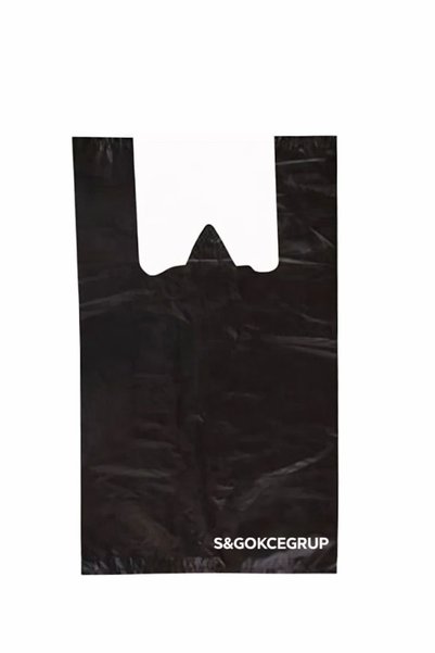 MAXİPACK 1 kg Thick Large Size Black Tank Top Bag