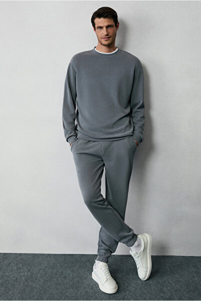 Kiğılı Home Uzun Kol Bisiklet Yaka 2'li Modal Eşofman Takımı