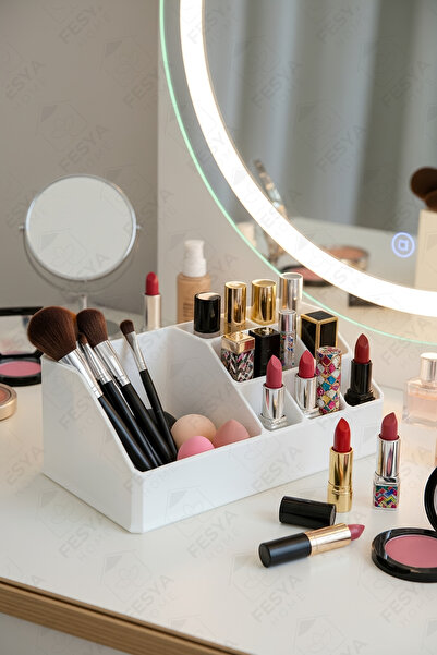 Fesya Home 9 Compartment Makeup Lipstick Mascara Organizer Cosmetic Product O...