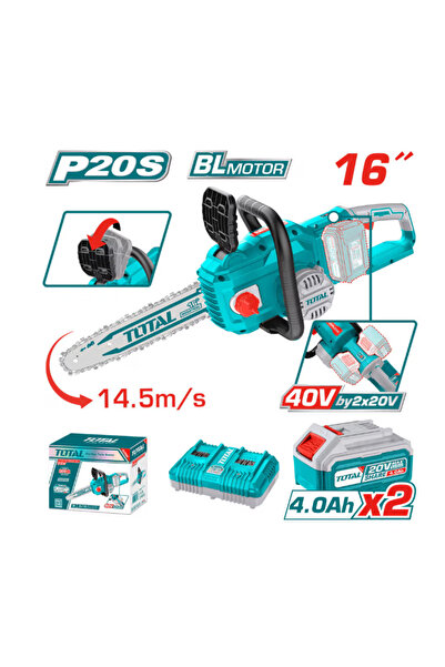 TOTAL TGSLI401682 battery-powered chainsaw