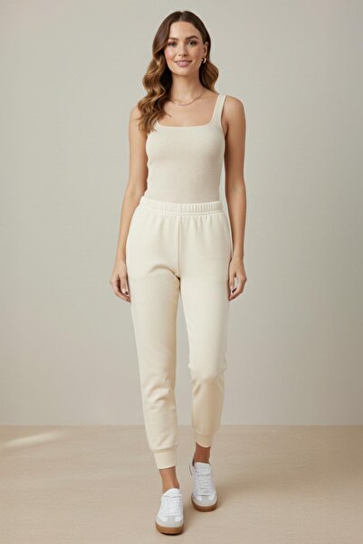 Puane Жіночі штани Ribana з деталями - 30189PNT - БЕЖЕВІ