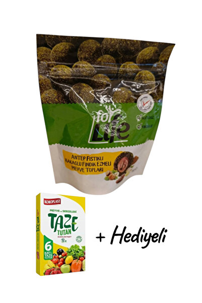 Forlife Şeker İlavesiz Antep Fıstıklı Kakaolu fındık ezmeli Meyve Topları 96 gr
