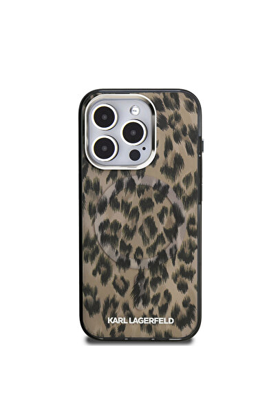 Karl Lagerfeld iPhone 16 Pro Kılıf Karl Lagerfeld Lisanslı IML Leopar Baskılı...