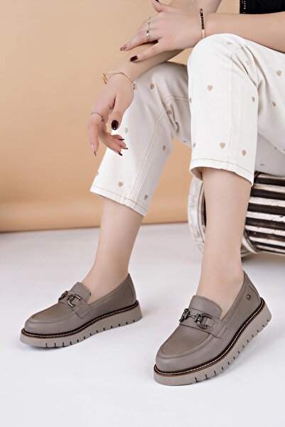 Mammamia D25Ka 3240 Mink Genuine Leather Women's Shoes