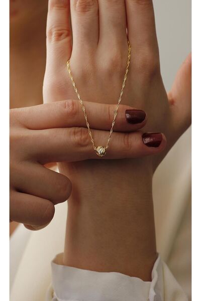 DİAMİNE PIRLANTA 14 Ayar Altın Singapur Dorika Kolye