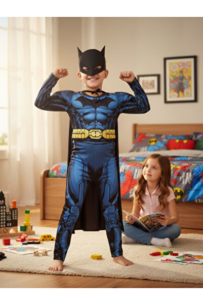 Gadget Gear Batman Kaslı Çocuk Kostümü - Süper Kahraman Kostümü, Halloween ve...