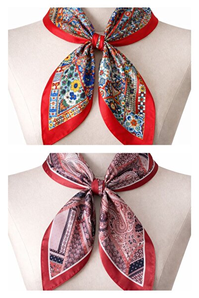 Rupen Kraft Set de 2 Bandane din Satin Eșarfă din Satin Accesoriu pentru Gean...