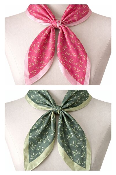 Rupen Kraft 2 Piece 100% Cotton Bandana Set Custom Pattern Bandana Scarf Bag Accessory Bandana 45X50 cm