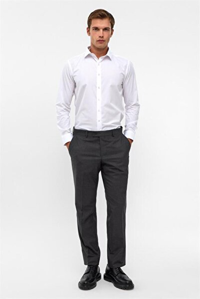 SÜVARİ Antrasit Regular Düz Pantolon