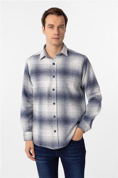 SÜVARİ Köşeli Manşet Regular Kareli Gömlek