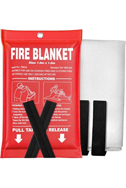 SONGMICS بطانية طوارئ للحريق، بطانية حريق للمنزل والمطبخ، بطانيات طوارئ للتخييم