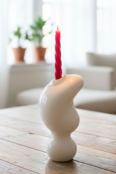 Paşabahçe Paşabaçe Denizlicam El Imalatı Kristal Ghost Mumluk 610489 16988