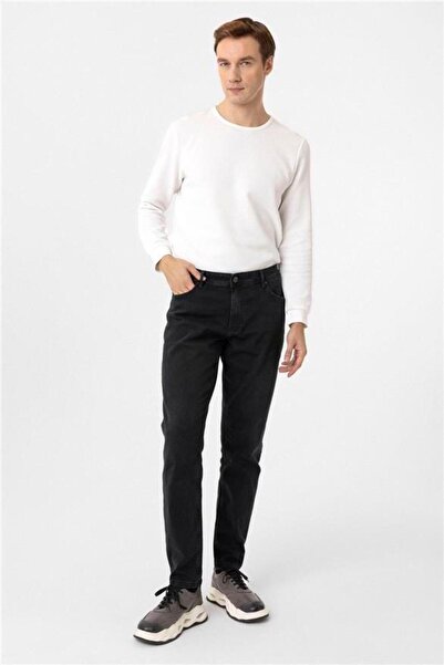 SÜVARİ Siyah Regular Denim Pantolon