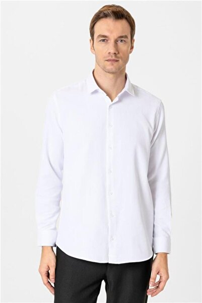 SÜVARİ Köşeli Manşet Regular Desenli Gömlek