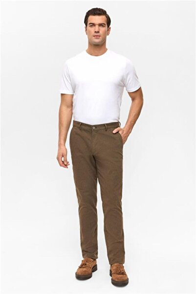 SÜVARİ Kiremit Regular Armürlü Pantolon