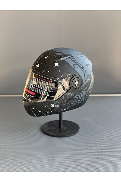 JK20 Jk 115 Güneş Vizörlü Çene Açılır Kask Z2 GREY