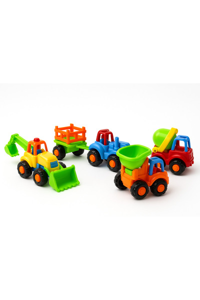URBAN TOTS CONSTRUCTION VEHICLE TOYS, PUSH-AND-GO ACTION-DHT-VT-10576