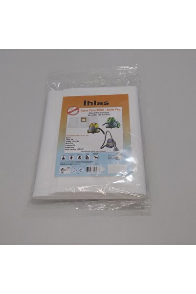 İhlas AQUAVAC كيس غبار صناعي قابل للغسل مكون من 5 قطع - X2 10 قطع