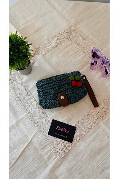 PİNKBAG Handmade Raffia Wallet