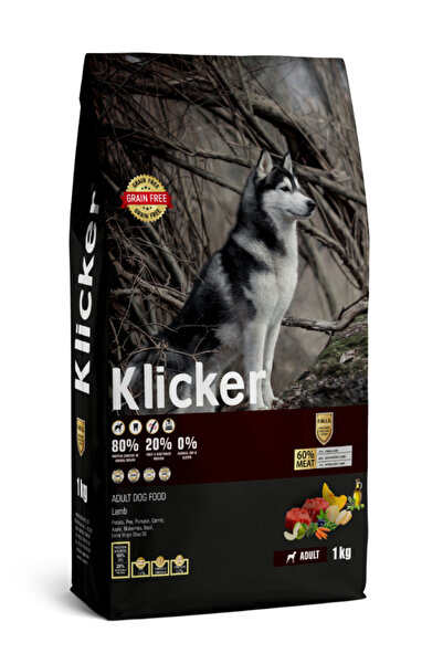klicker YETİŞKİN KÖPEK KURU MAMASI KUZULU 1 KG