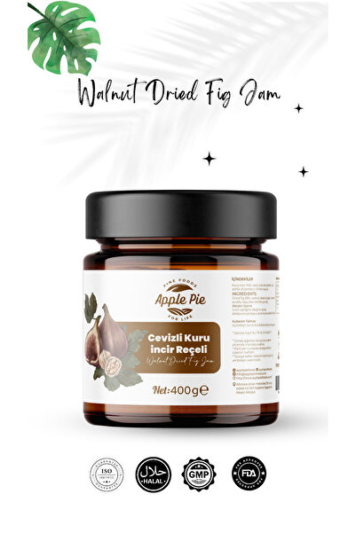 applepiefoods Cevizli Kuru İncir Reçeli 400 Gr %65 Meyve ( Pancar Şekeri )