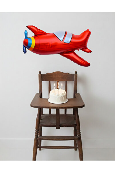 LOTUS PARTY 1 بالون أحمر لطيف على شكل طائرة من الفويل