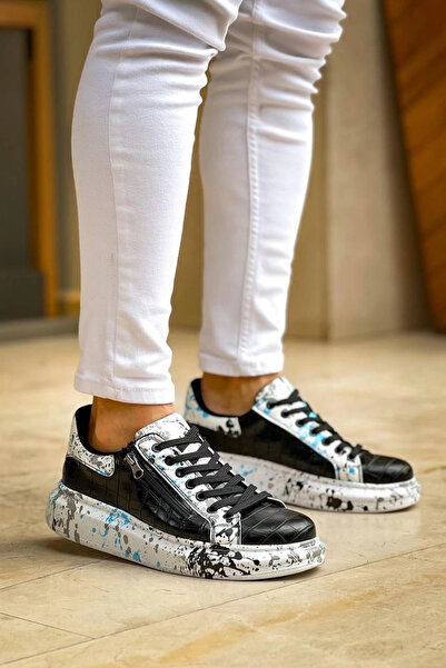 Zerenyus Ανδρικά αθλητικά παπούτσια ZRN-02 Orthopedic Black Blue Daily με φερ...