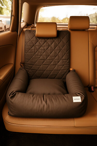 PAWESLORA Araba Köpek Yatağı | Ortopedik, Yıkanabilir, Seyahat Tipi