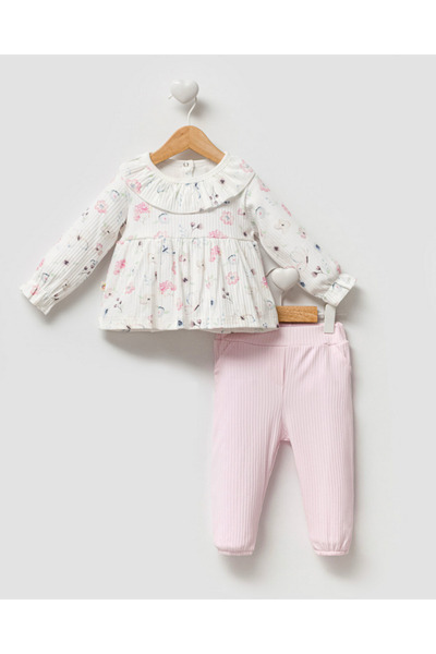 by bubbles Flower Patterned Baby Girl Set