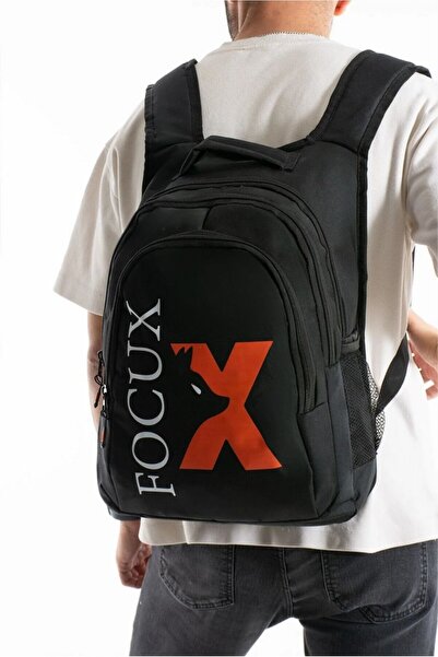 FOCUX Nil-07 Yarasa Çok Gözlü Geniş Hacimli Terletmeyen Ortopedik Sırt Destekli Lise Ortaokul Okul Çantası
