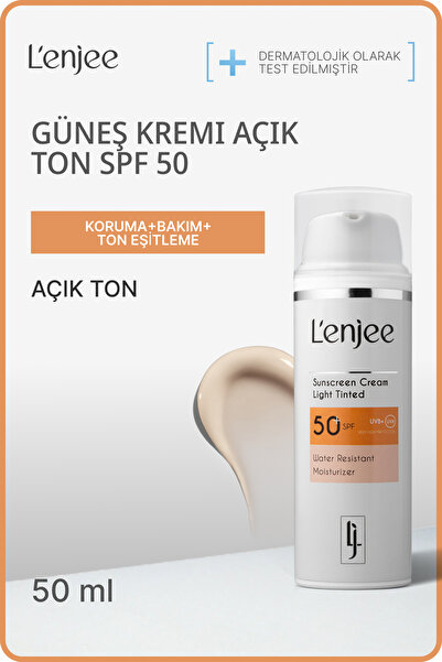 L'enjee Nemlendirici Leke Karşıtı Açık Ton Güneş Kremi SPF50+ | Sunscreen SPF...
