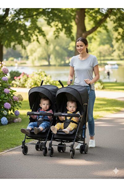 Maxi Taxi Floki Duo İkiz Baston Bebek Arabası