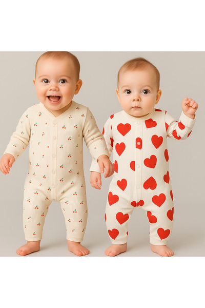 dinamik çocuk طقم رومبير للأطفال مكون من قطعتين - (قطعتان من الرومبر) طقم روم...