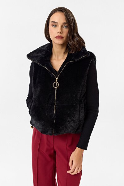 TIFFANY&TOMATO Kapitone Peluş Yelek