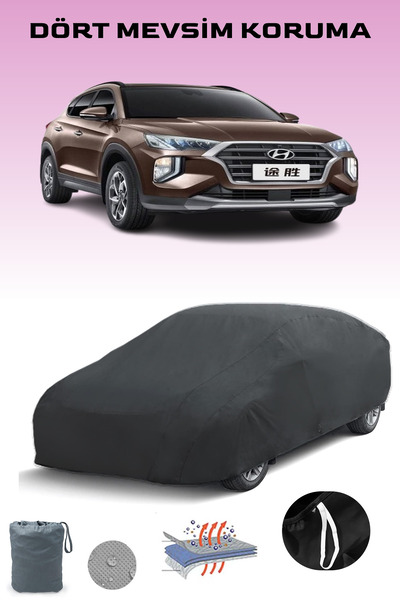 Breen أسود، HYUNDAI TUCSON 2018 - 2021، مشمع السيارة، غطاء السيارة، خيمة السيارة