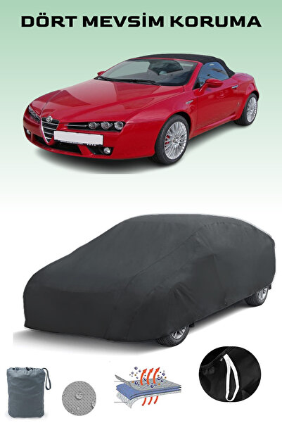 Breen أسود، ألفا روميو سبايدر، مشمع السيارة، غطاء السيارة، خيمة السيارة
