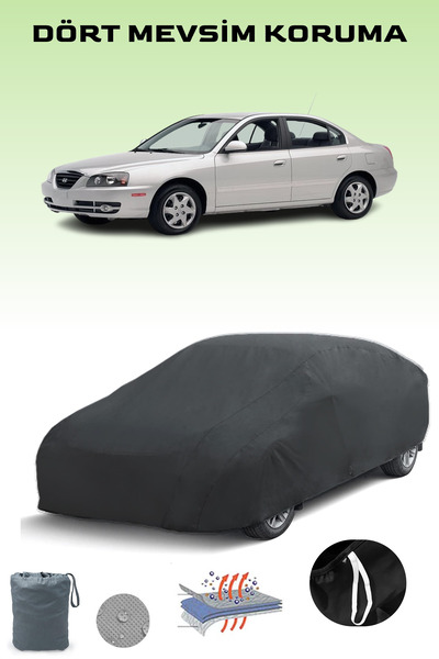Breen Black, Hyundai Elantra 4 Door 2006 - 2010, Car Tarpaulin, Auto Cover, C...