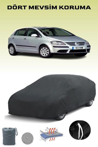 Breen أسود، VOLKSWAGEN GOLF PLUS 2005 - 2008، مشمع السيارة، غطاء السيارة، خيم...