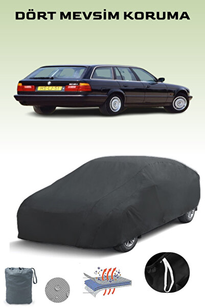 Breen أسود، سيارة BMW 5 SERIES TOURING (E34) 1992 - 1997، قماش مشمع للسيارة، ...