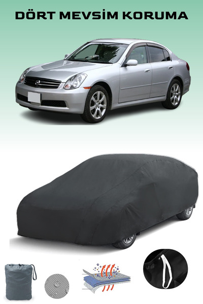 Breen أسود، نيسان سكاي لاين سيدان 2001 - 2006، مشمع السيارة، غطاء السيارة، خي...