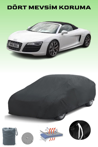 Breen أسود، AUDI R8 V8 SPYDER 2010 - 2013، مشمع السيارة، غطاء السيارة، خيمة ا...