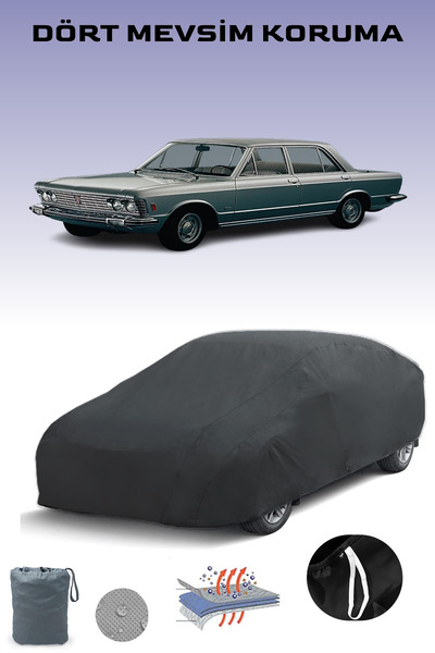 Breen أسود، FIAT 130 2800/3200 LIMOUSINE 1969 - 1976، مشمع السيارة، غطاء السي...