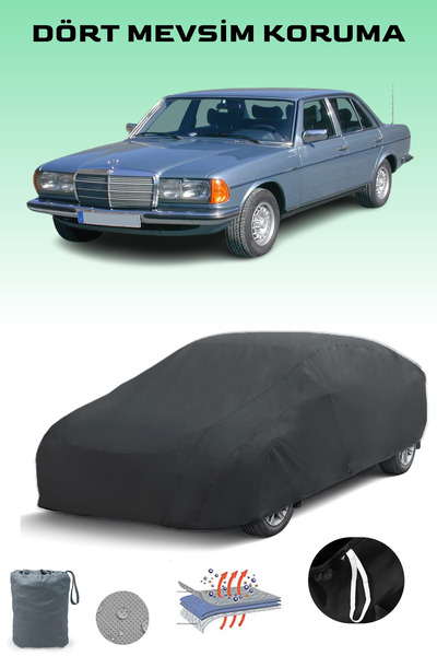 Breen أسود، مرسيدس E-SERIES (W123) 1975 - 1985، مشمع السيارة، غطاء السيارة، خ...