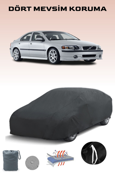 Breen أسود، VOLVO S60 2000 - 2004، مشمع السيارة، غطاء السيارة، خيمة السيارة