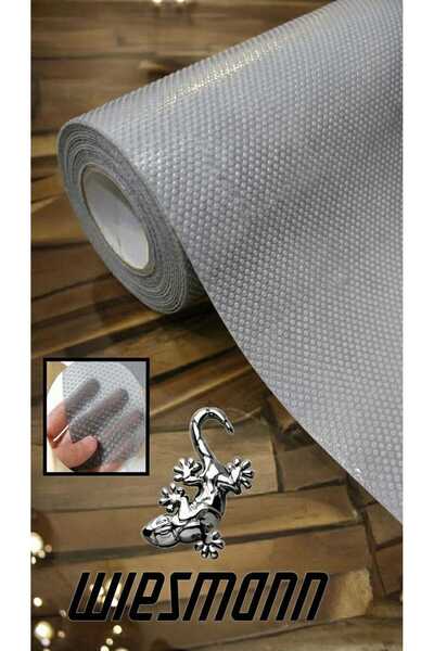 wiesmann 45cm X 10 Metre Gri Raf Örtüsü Dolap Ve Çekmece Içi Kaymaz Kaydırmaz Yuvarlak Veya Kare Desen Örtü